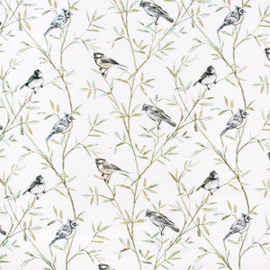 Tip Of A Feather Seagreen by Carole Designer Fabric