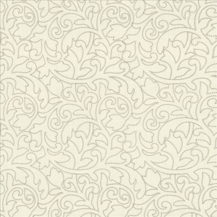 Filly Silver by Kasmir Designer Fabric 5141 55% Linen
45% Rayon
 CHINA </p><p>Repeat: Horizontal: 12 inches and Vertical: 12 inches 50 - Swanky Fabrics -
