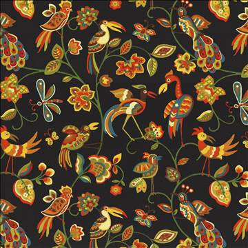 Fine Feathered Thunder by Kasmir Designer Fabric 1433 100% Cotton INDONESIA 15,000 Wyzenbeek Double Rubs H: 27 inches, V: 27 inches 54 - 55 - Swanky Fabrics - Kasmir