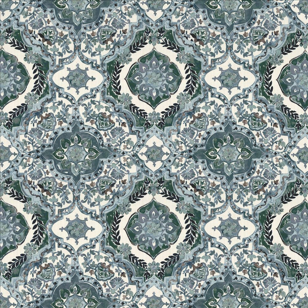 Fletcher Place Denim  by Kasmir Designer Fabric 1463 100% Polyester
 CHINA 15,000 Wyzenbeek Double Rubs Horizontal: 26 6/8 inches and Vertical: 26 5/8 inches 55  - Swanky Fabrics -