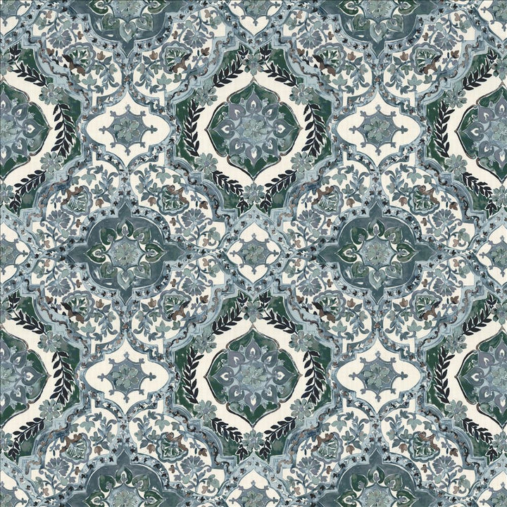 Fletcher Place Denim  by Kasmir Designer Fabric 1463 100% Polyester
 CHINA 15,000 Wyzenbeek Double Rubs Horizontal: 26 6/8 inches and Vertical: 26 5/8 inches 55  - Swanky Fabrics -