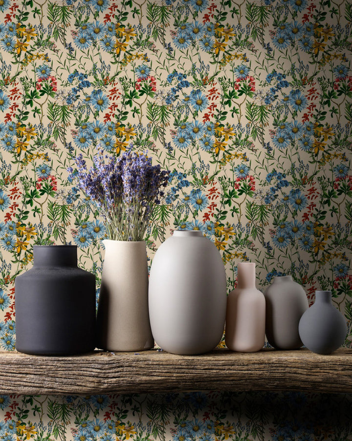 Summerish Taupe Wallpaper by Mind the Gap Designer Wallpaper THE WALLPAPER COLLECTABLES Textured Matte Made in Europe Paste the wall 3 rolls x 20.5 x 3.25 yards - Swanky Fabrics -