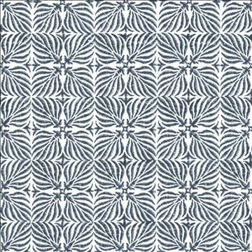 Floriata Blocks Lapis by Kasmir Designer Fabric 5125 90% Cotton 10% Linen INDIA Not Tested H: 6 inches, V: 6 inches 54 - Swanky Fabrics - Kasmir