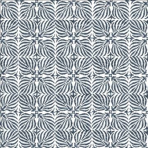 Floriata Blocks Lapis by Kasmir Designer Fabric