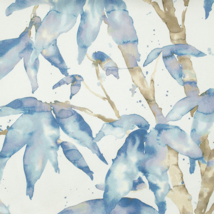 Florist Blue 118" by Europatex Designer Fabric Florist 100% Polyester 27.1"H, 31.8" V 118.00 inches - Swanky Fabrics -