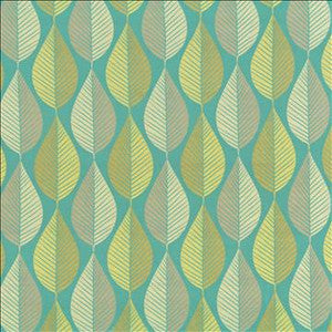 Foliage Tour Turquoise by Kasmir Designer Fabric