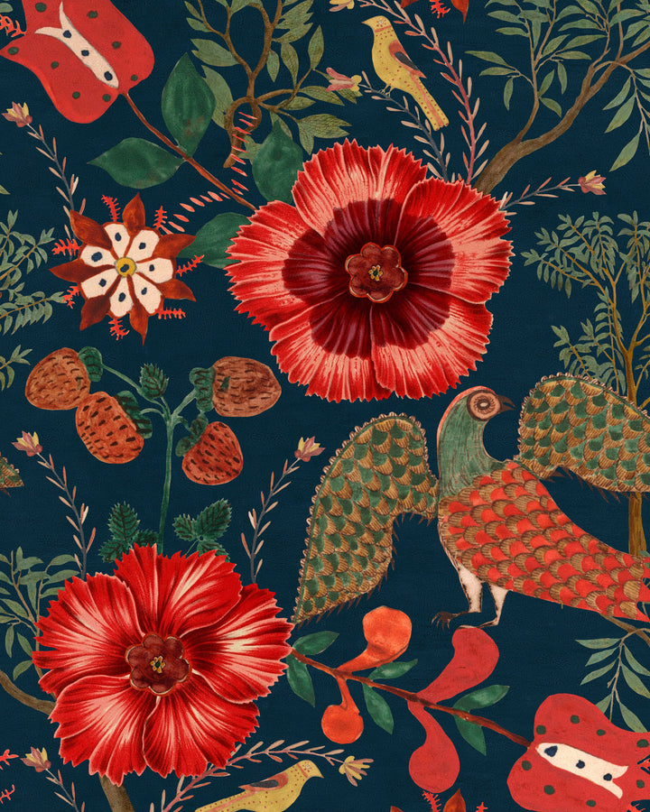 Folk Szekely Dark wallpaper by Mind the Gap (WP20543), swatch