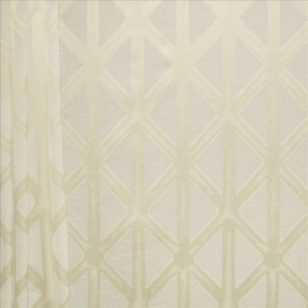 Frankie Ivory by Kasmir Designer Fabric See sample 100% Polyester
 TURKEY Not Tested </p><p>Repeat: Horizontal: 7 5/8 inches and Vertical: 7 6/8 inches 118 - Swanky Fabrics -