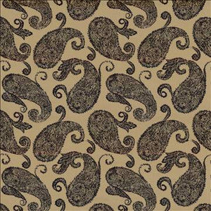 Frascati Paisley Black by Kasmir Designer Fabric