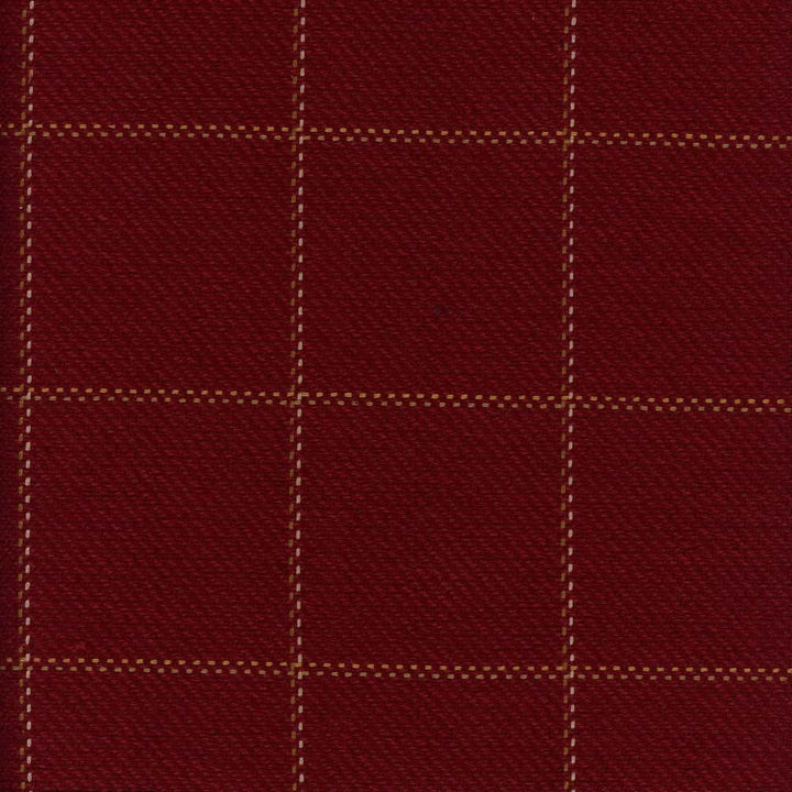 Frazier Burgundy by Roth & Tompkins Fabric - 100% Cotton - India - 15,001-30,000 double rubs - V: 3"  H: 3" - 54" - Fabric Carolina -