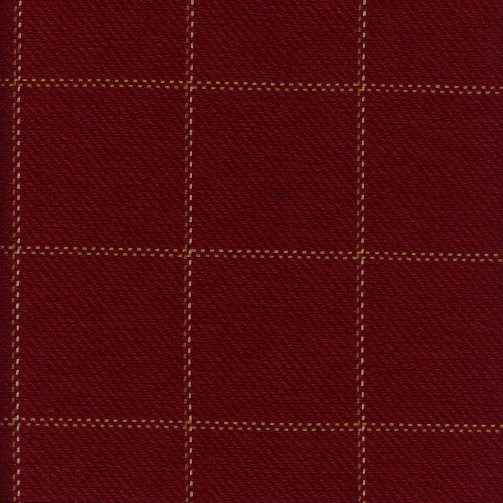 Frazier Burgundy by Roth & Tompkins Fabric - 100% Cotton - India - 15,001-30,000 double rubs - V: 3"  H: 3" - 54" - Fabric Carolina -
