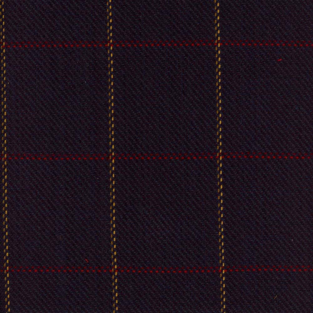 Frazier Midnight by Roth & Tompkins Fabric - 100% Cotton - India - 15,001-30,000 double rubs - V: 3"  H: 3" - 54" - Fabric Carolina -