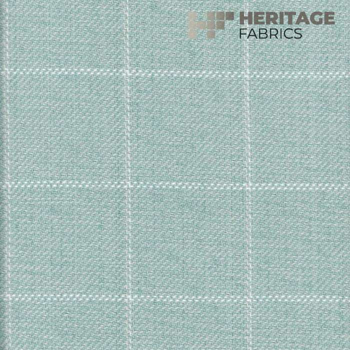 Frazier Seaglass by Heritage Designer Fabric - 100% Cotton India 30,000 Horizontal: 3" and Vertical: 3" 54" - Swanky Fabrics -