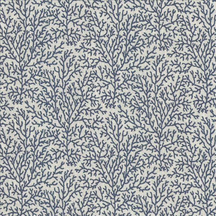 Freshwater Denim by Kasmir Designer Fabric 5125 37% Cotton 36% Polyester 27% Viscose INDIA 46,000 Martindale Cycles Horizontal: 7 inches and Vertical: 8 6/8 inches 56 - Swanky Fabrics -