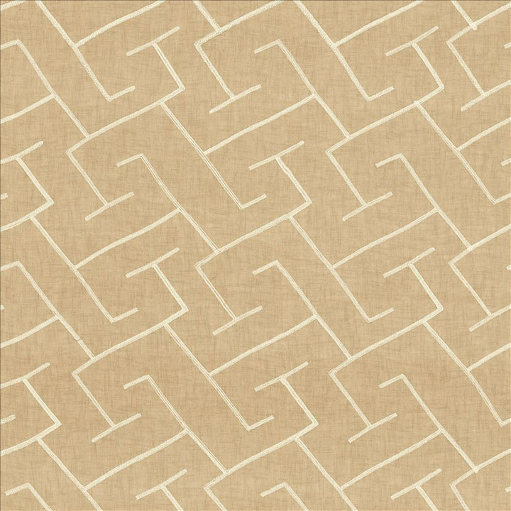 Frette Stone by Kasmir Designer Fabric 5077 100% Polyester Embroidery 100% Polyester CHINA Not Tested Horizontal: 13 2/8 inches and Vertical: 11 6/8 inches 58 - 59 - Swanky Fabrics -