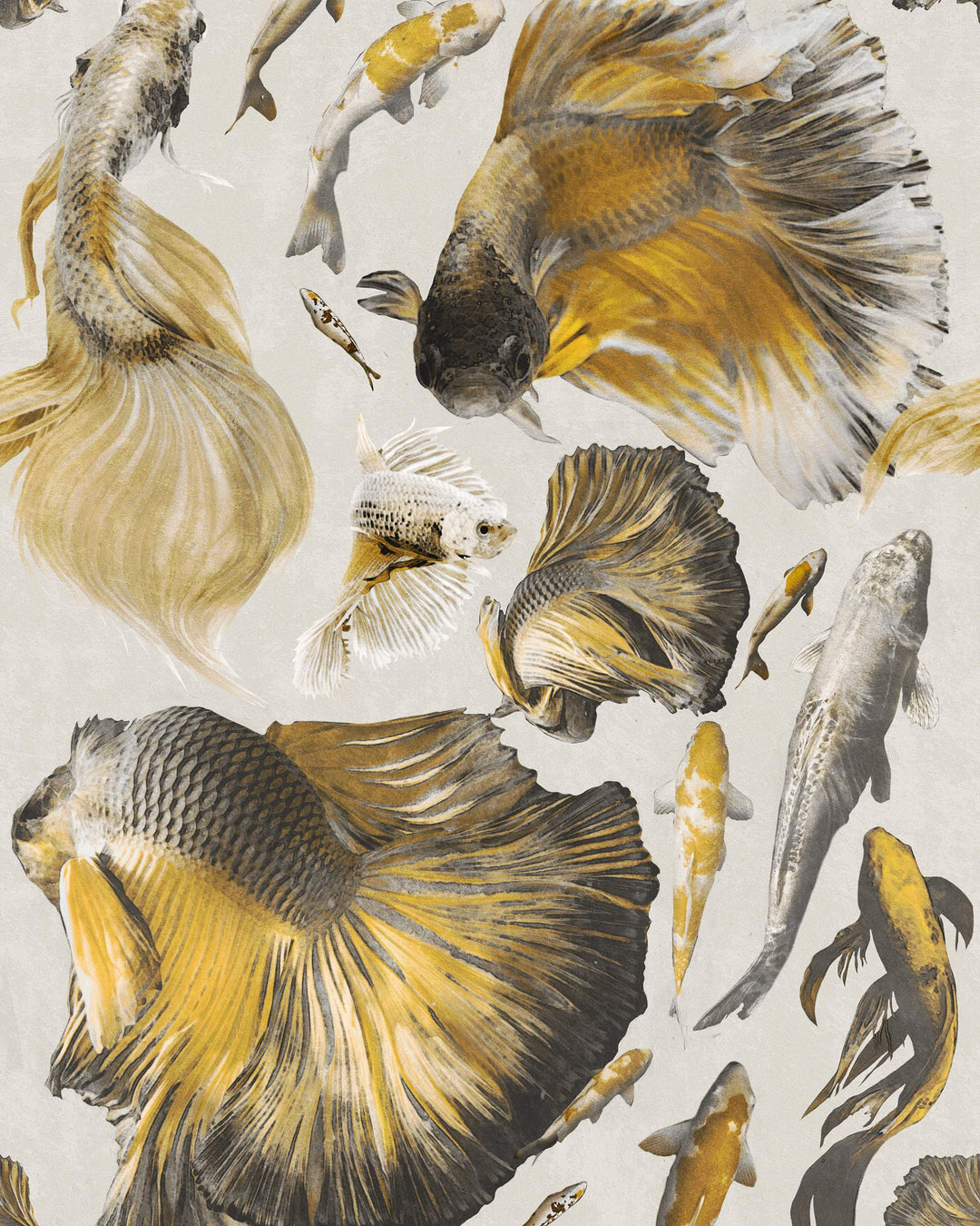 Goldfish Ivory wallpaper by Mind the Gap (WP20302), swatch