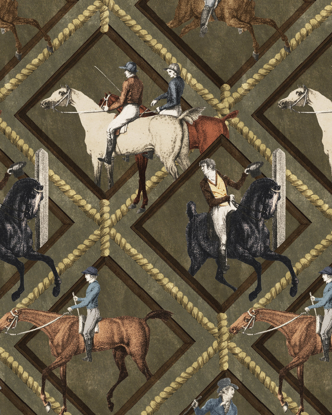 Gymkhana Grey wallpaper by Mind the Gap (WP20639), swatch