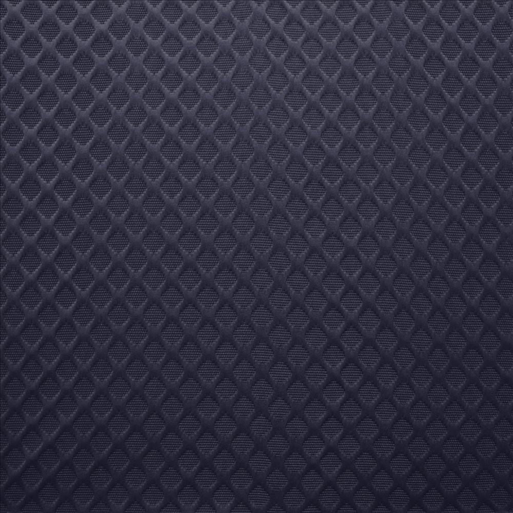 Gaineswood Indigo by Kasmir Designer Fabric 5145 100% Polyester INDIA Not Tested Horizontal: 1 1/8 inches and Vertical: 1 2/8 inches 54 - Swanky Fabrics -