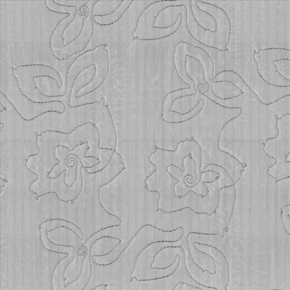 Garden Delight Silver Haze by Kasmir Designer Fabric See sample 100% Polyester
Embroidery
100% Polyester
 CHINA Not Tested </p><p>Repeat: Horizontal: 18 4/8 inches and Vertical: 17 inches 91 - Swanky Fabrics -
