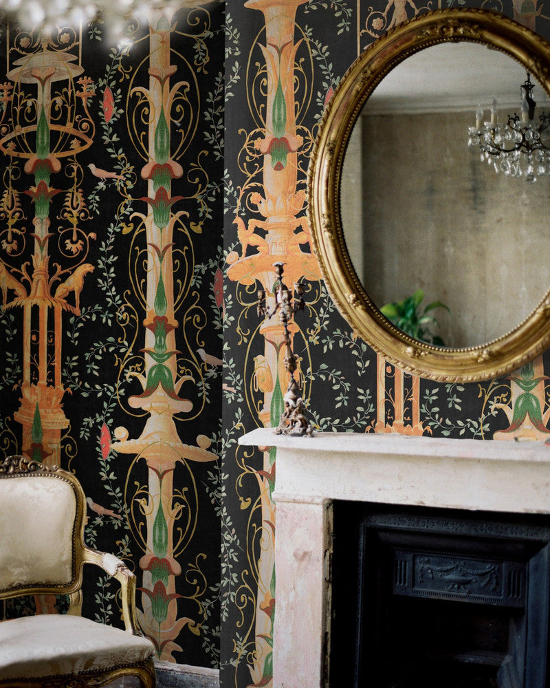 Gardens Of Pompeii by Mind the Gap Designer Wallpaper PREMIUM DESIGNER WALLPAPER COLLECTION Non-woven Made in Europe Paste the wall 3 rolls x 20.5 x 3.25 yards - Swanky Fabrics -