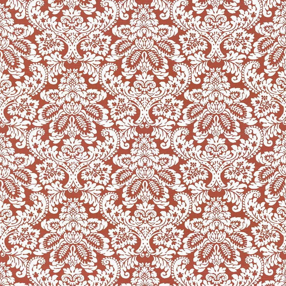 Gavroche Tangerine by Kasmir Designer Fabric 5063 100% Cotton
 USA </p><p>Repeat: Horizontal: 27 inches and Vertical: 25 2/8 inches 54 - Swanky Fabrics -