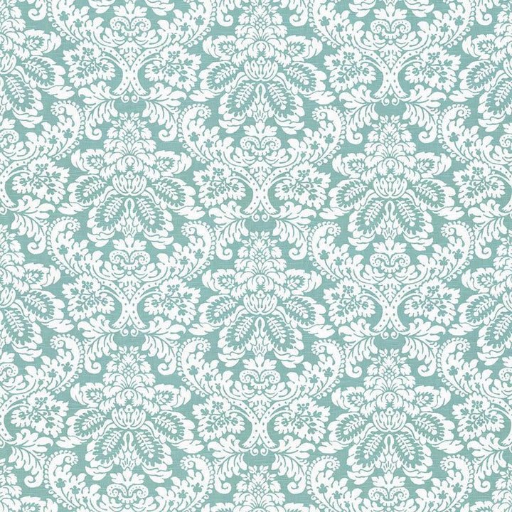 Gavroche Turquoise by Kasmir Designer Fabric 5065 100% Cotton
 USA 15,000 Wyzenbeek Double Rubs </p><p>Repeat: Horizontal: 27 inches and Vertical: 25 2/8 inches 54 - Swanky Fabrics -
