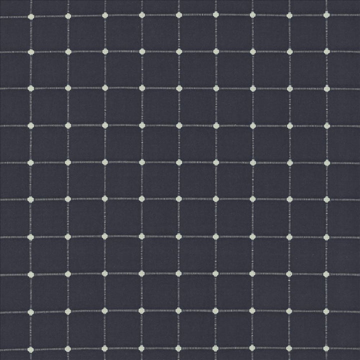 Geometry Indigo by Kasmir Designer Fabric 5143 86% Cotton
14% Polyester
 INDIA 30,000 Wyzenbeek Double Rubs </p><p>Repeat: Horizontal: 1 6/8 inches and Vertical: 1 6/8 inches 54 - Swanky Fabrics -