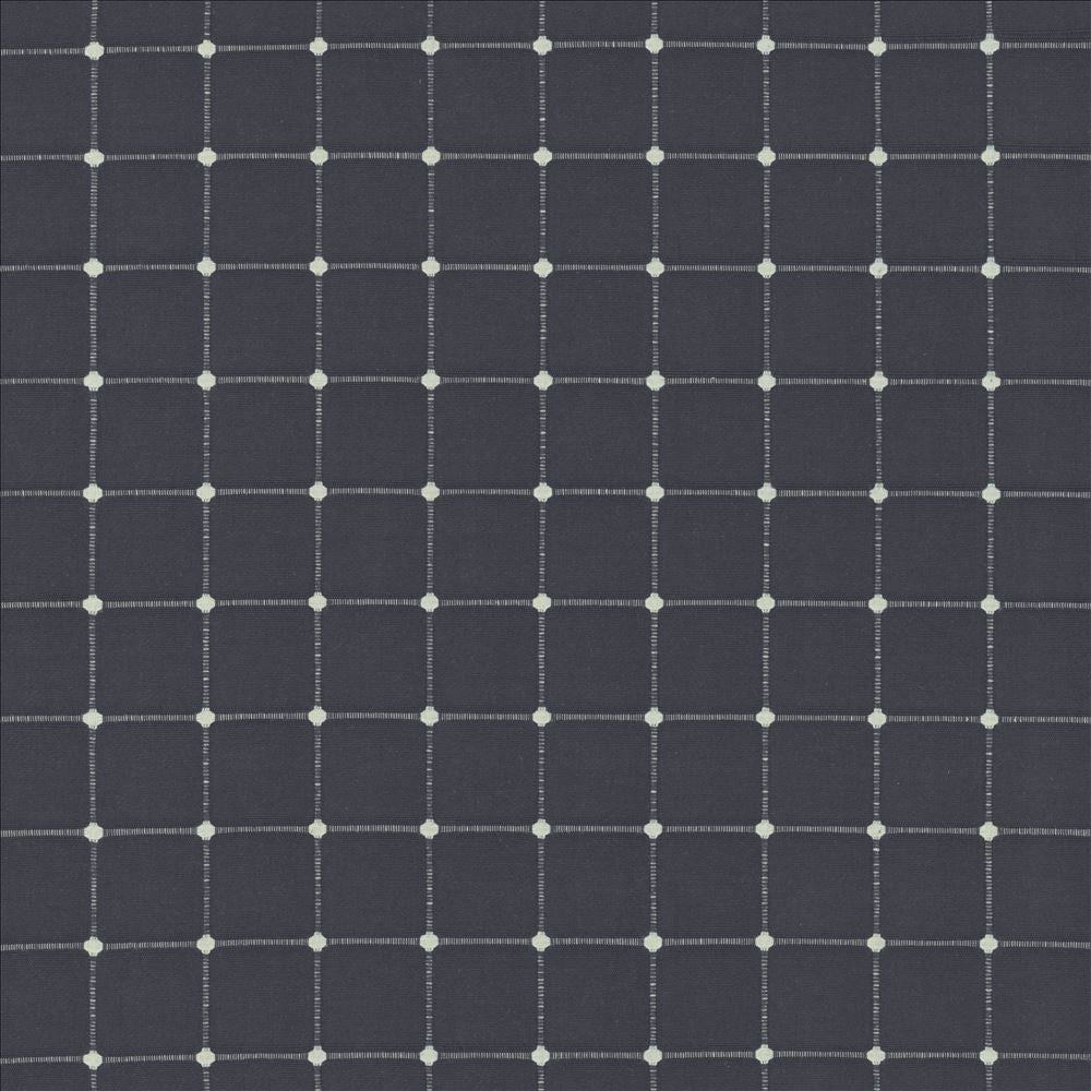 Geometry Indigo by Kasmir Designer Fabric 5143 86% Cotton
14% Polyester
 INDIA </p><p>Repeat: Horizontal: 1 6/8 inches and Vertical: 1 6/8 inches 54 - Swanky Fabrics -