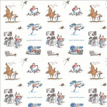 George Marvelous Blue by Kasmir Designer Fabric 1445 100% Cotton TURKEY Not Tested H: 18 1/8 inches, V: 25 2/8 inches 55 - Swanky Fabrics - Kasmir