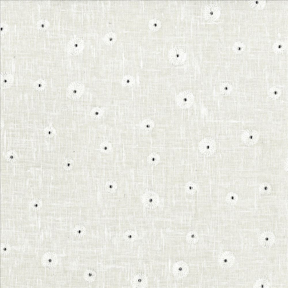 Glitz Eggshell by Kasmir Designer Fabric 1443 100% Linen
Embroidery
100% Viscose
 CHINA Not Tested </p><p>Repeat: Horizontal: 10 6/8 inches and Vertical: 11 6/8 inches 53 - Swanky Fabrics -