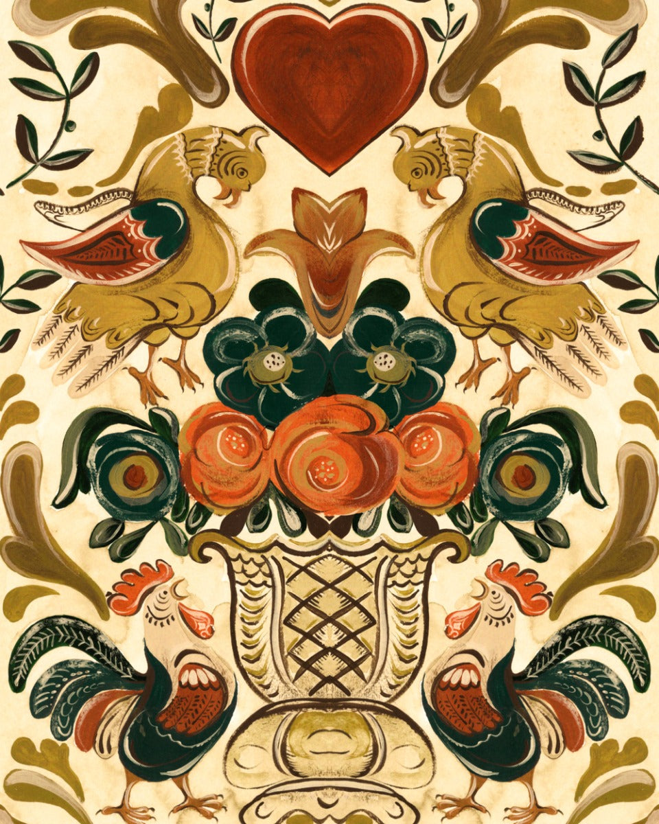 Goldene Henne wallpaper by Mind the Gap (WP20686), swatch