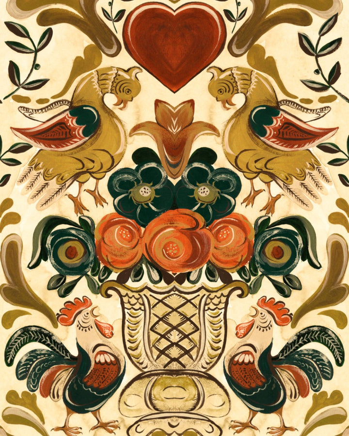 Goldene Henne wallpaper by Mind the Gap (WP20686), swatch