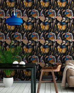 Mind The Gap Wallpaper GOLDFISH Anthracite Wallpaper (WP20301)