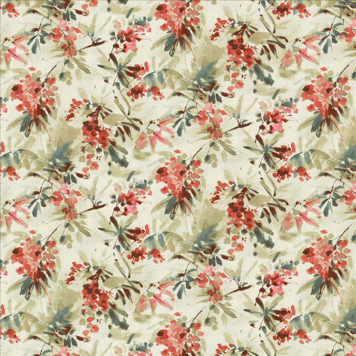 Graceful Bloom Pink by Kasmir Designer Fabric See sample 100% Cotton
 INDIA 9,000 Wyzenbeek Double Rubs </p><p>Repeat: Horizontal: 27 inches and Vertical: 16 inches 54 - Swanky Fabrics -