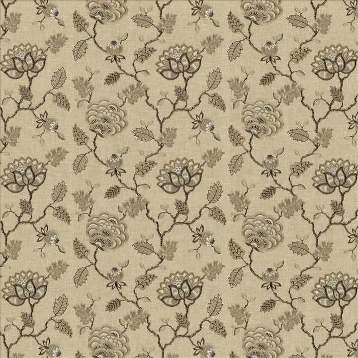 Grand Bouquet Travertine by Kasmir Designer Fabric 1462 52% Polyester
48% Cotton
 INDIA </p><p>Repeat: Horizontal: 17 inches and Vertical: 12 4/8 inches 51 - Swanky Fabrics -