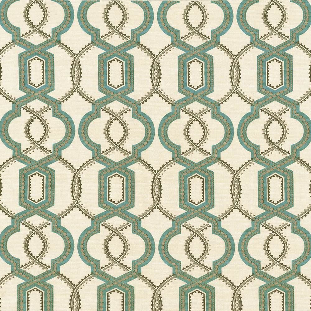 Grandover Robins Egg by Kasmir Designer Fabric 5107 100% Cotton
 USA 15,000 Wyzenbeek Double Rubs </p><p>Repeat: Horizontal: 9 inches and Vertical: 13 4/8 inches 54 - Swanky Fabrics -