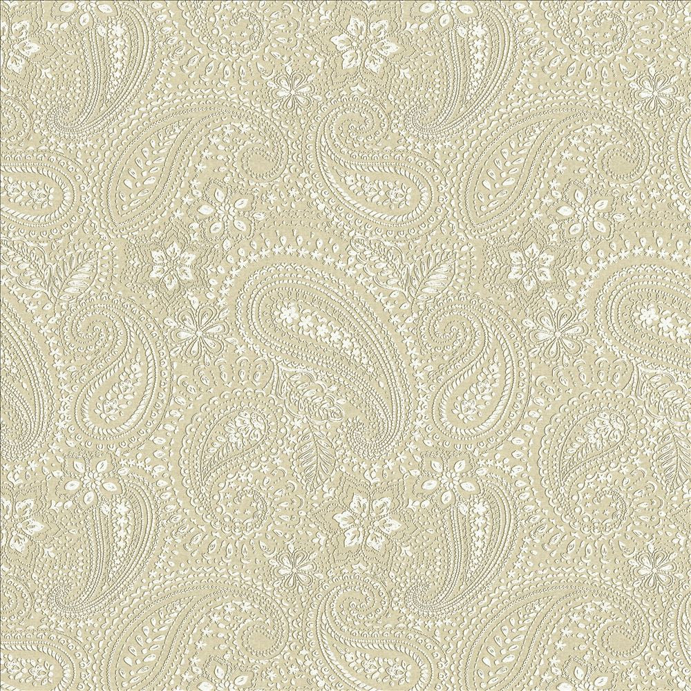 Graphic Paisley White by Kasmir Designer Fabric 1451 90% Cotton
10% Polyester
 FRANCE </p><p>Repeat: Horizontal: 17 7/8 inches and Vertical: 24 inches 61 - Swanky Fabrics -
