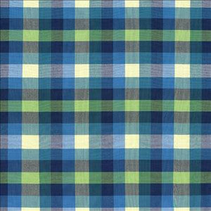 Grimaldi Check Mediterranean by Kasmir Designer Fabric