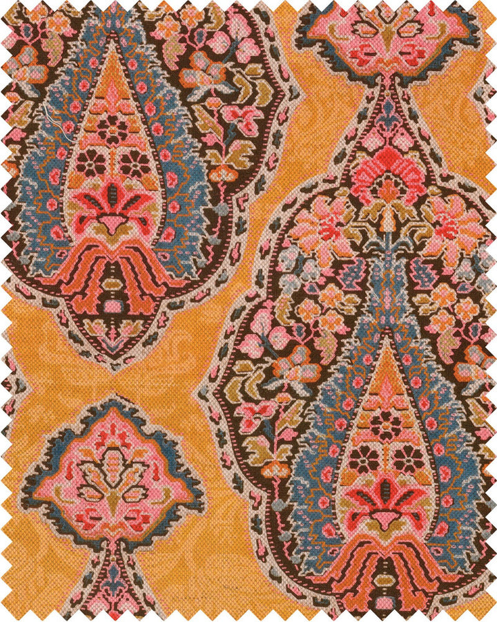 Gypsy Soul Fabric by Mind the Gap Designer Fabric WOODSTOCK '69 LIFESTYLE COLLECTION 44% Linen, 56% Cotton Made in United Kingdom W 34.5cm x L 46cm / W 13.5in x L 18.1in 55.1in - Swanky Fabrics -
