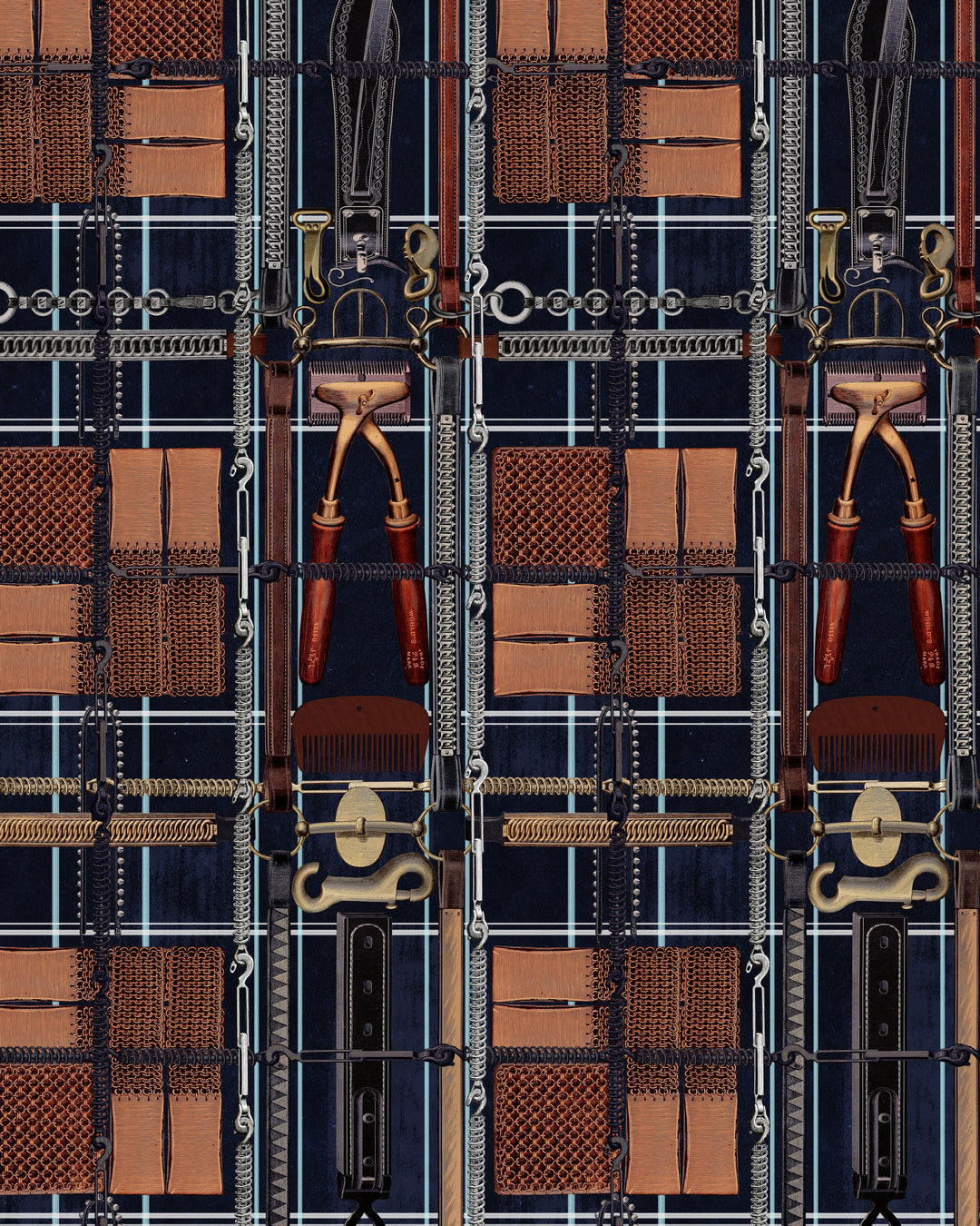 Harnessmaker's Atelier Dark wallpaper by Mind the Gap (WP20641), swatch
