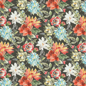 Haiku Floral Pewter by Kasmir Designer Fabric