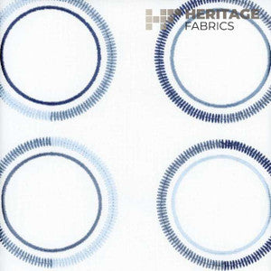 Halo Bluestone by Roth & Tompkins Designer Fabric