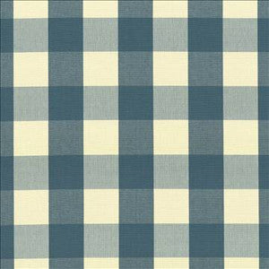 Hampton Check Teal by Kasmir Designer Fabric