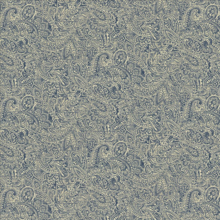 Headdress Denim by Kasmir Designer Fabric 5143 100% Polyester
 CHINA </p><p>Repeat: Horizontal: 29 inches and Vertical: 14 4/8 inches 54 - Swanky Fabrics -