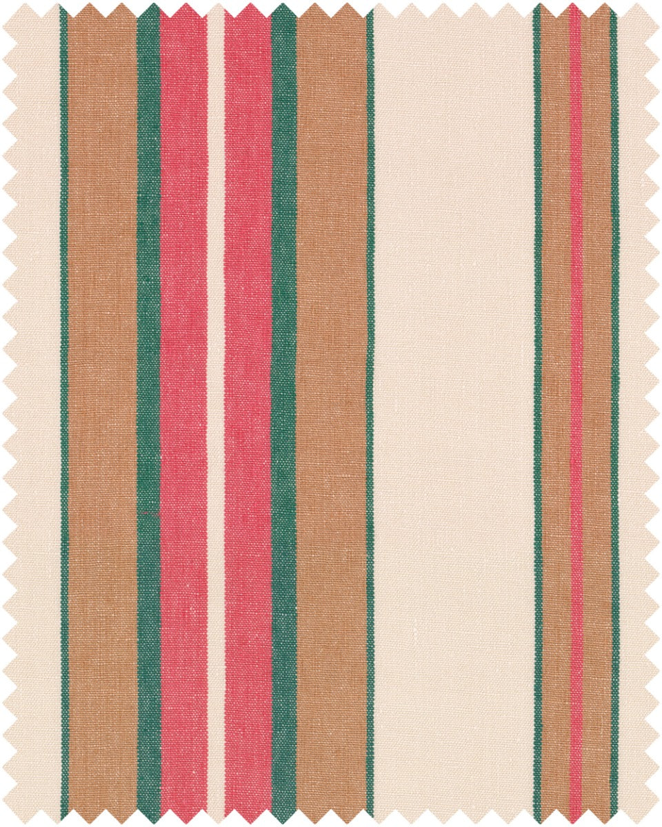 Herina Stripe heavy linen fabric by Mind the Gap (FB00056), swatch