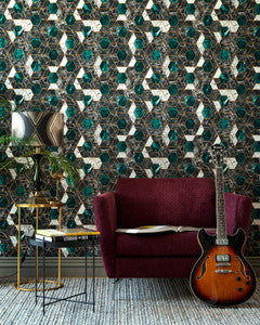 Mind The Gap Wallpaper HEXA Onyx Metallic edition Wallpaper (WP20294)