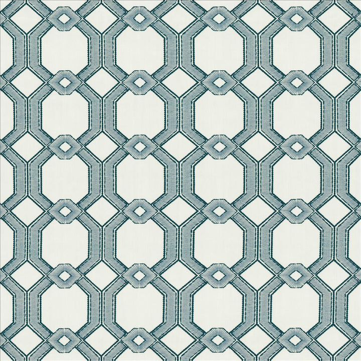 High Line Delft by Kasmir Designer Fabric See sample 100% Polyester
 INDIA Not Tested </p><p>Repeat: Horizontal: 6 6/8 inches and Vertical: 6 4/8 inches 54 - Swanky Fabrics -