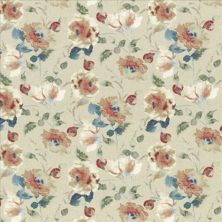 Highgrove Floral Antique Rose by Kasmir Designer Fabric 1468 100% Cotton
 SOUTH KOREA </p><p>Repeat: Horizontal: 27 4/8 inches and Vertical: 26 4/8 inches 54 - Swanky Fabrics -