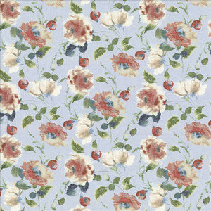 Highgrove Floral Aqua by Kasmir Designer Fabric