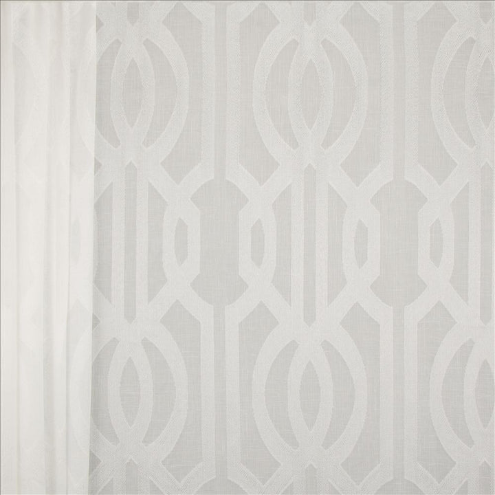 Hope Snow  by Kasmir Designer Fabric 1465 100% Polyester
 TURKEY Not Tested Horizontal: 9 5/8 inches and Vertical: 15 2/8 inches 118  - Swanky Fabrics -
